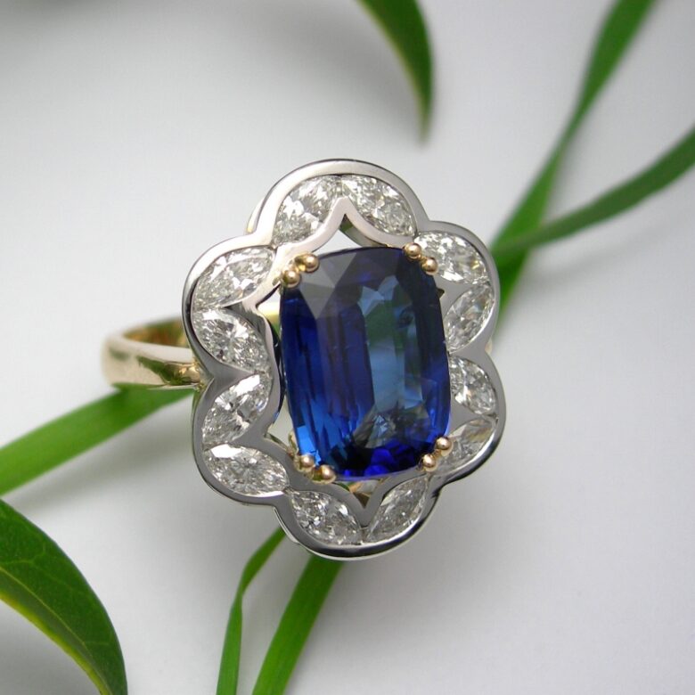 Bague saphir bleu Isabelle